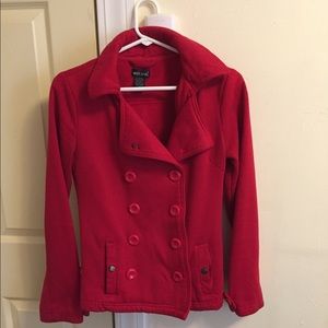 Pea coat with hoodie